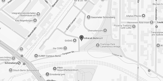 Kontakt - Karte InfraLab Standort